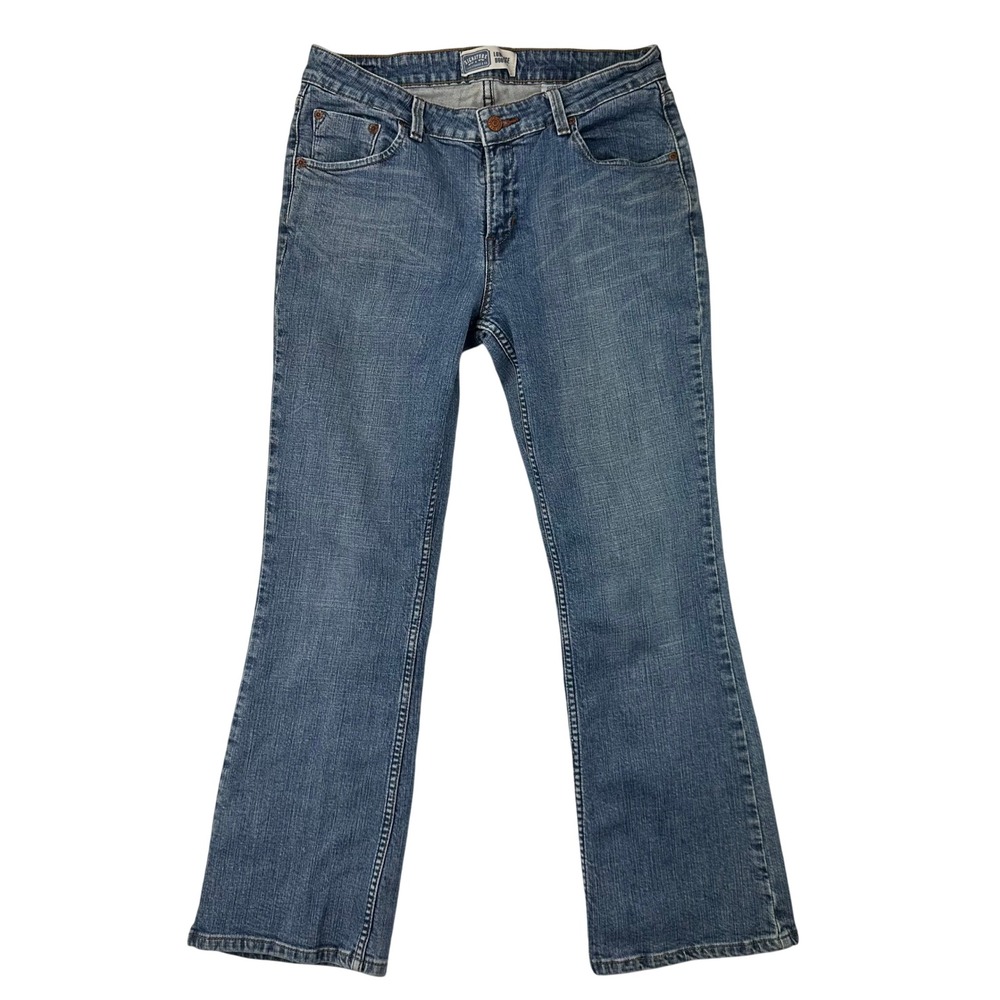 Signature by Levi Strauss Jeans Womens Low Rise Bootcut 10S Blue Denim Stretch
